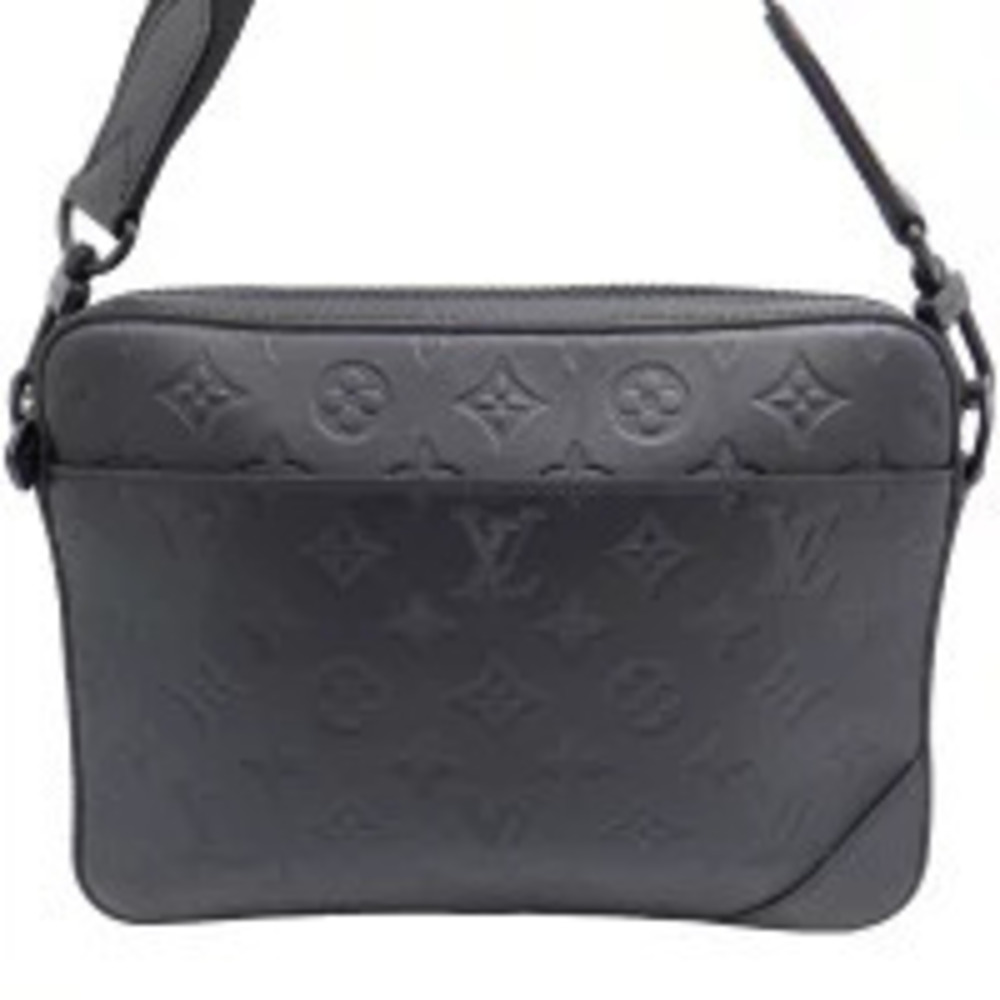 Louis Vuitton Black Duo Messenger Body Bag Belt Shoulder Bum Shadow Crossbody